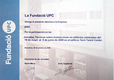 Diploma Fundación UPC - 2009