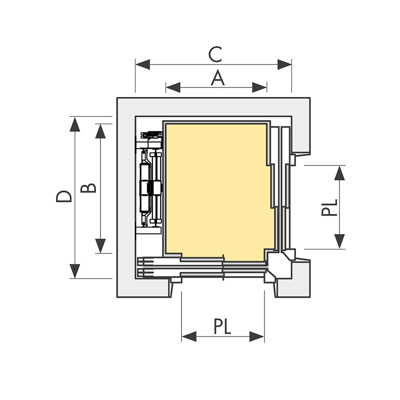 Elevador eléctrico Home Lifty HLT E-FREE