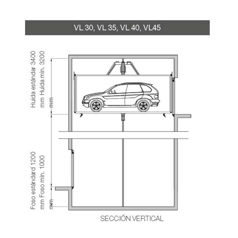 Ascensor montacoches GPL VL